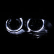 Load image into Gallery viewer, ANZO 2000-2003 BMW 3 Series E46 Projector Headlights w/ Halo Black - Side View