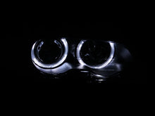 Load image into Gallery viewer, ANZO 2000-2003 BMW 3 Series E46 Projector Headlights w/ Halo Black - Side View
