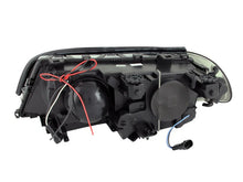 Load image into Gallery viewer, ANZO 2000-2003 BMW 3 Series E46 Projector Headlights w/ Halo Black - Detail View