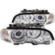 Load image into Gallery viewer, ANZO 2000-2003 BMW 3 Series E46 Projector Headlights w/ Halo Chrome - Main Product View