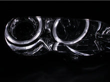 Load image into Gallery viewer, ANZO 2000-2003 BMW 3 Series E46 Projector Headlights w/ Halo Chrome - Side View