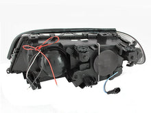 Load image into Gallery viewer, ANZO 2000-2003 BMW 3 Series E46 Projector Headlights w/ Halo Chrome - Detail View