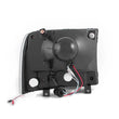 Load image into Gallery viewer, ANZO 2000-2004 Ford Excursion Crystal Headlights Black w/ LED 1pc - Installation View