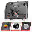 Load image into Gallery viewer, ANZO 2000-2004 Ford Excursion Crystal Headlights Black w/ LED 1pc - Additional View 6