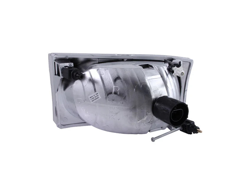 ANZO 2000-2004 Ford Excursion Crystal Headlights Chrome 2pc - Side View