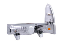 Load image into Gallery viewer, ANZO 2000-2004 Ford Excursion Euro Parking Lights Chrome w/ Amber Reflector - Side View