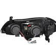 Load image into Gallery viewer, ANZO 2000-2004 Infiniti I30 Projector Headlights w/ Halo Black - Installation View