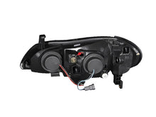 Load image into Gallery viewer, ANZO 2000-2004 Infiniti I30 Projector Headlights w/ Halo Black - Installation View
