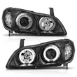 Load image into Gallery viewer, ANZO 2000-2004 Infiniti I30 Projector Headlights w/ Halo Black - Additional View 6