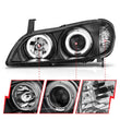 Load image into Gallery viewer, ANZO 2000-2004 Infiniti I30 Projector Headlights w/ Halo Black - Additional View 7