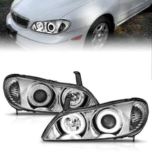 Load image into Gallery viewer, ANZO 2000-2004 Infiniti I30 Projector Headlights w/ Halo Chrome - Additional View 9