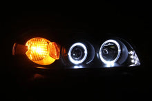 Load image into Gallery viewer, ANZO 2000-2005 Chevrolet Impala Projector Headlights w/ Halo Black - Side View
