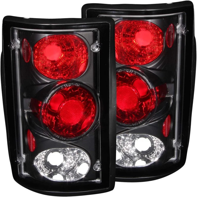 ANZO 2000-2005 Ford Excursion Taillights Black - Main Product View