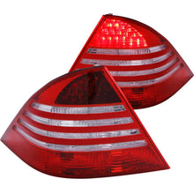 Load image into Gallery viewer, ANZO 2000-2005 Mercedes Benz S Class W220 LED Taillights Red/Clear - Main Product View