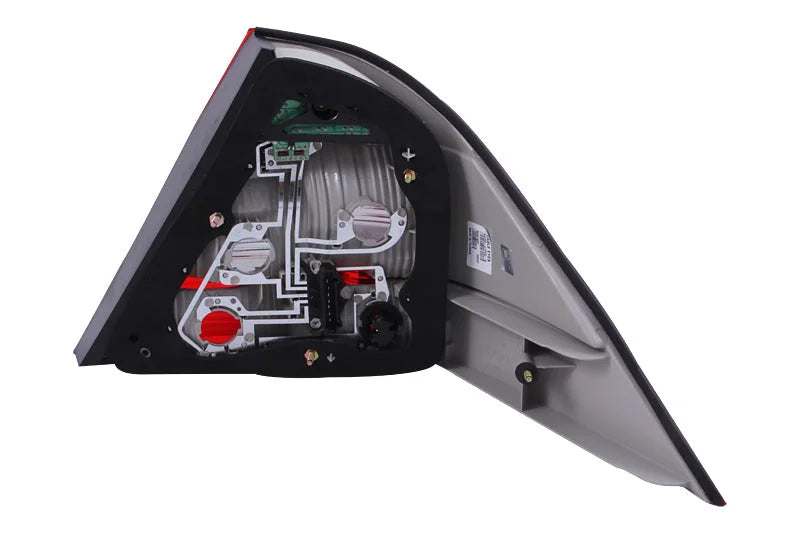 ANZO 2000-2005 Mercedes Benz S Class W220 LED Taillights Red/Clear - Detail View