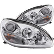 Load image into Gallery viewer, ANZO 2000-2005 Mercedes Benz S Class W220 Projector Headlights Chrome - Main Product View