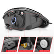 Load image into Gallery viewer, ANZO 2000-2005 Mitsubishi Eclipse Projector Headlights w/ Halo Black - Additional View 6