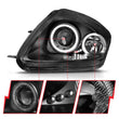 Load image into Gallery viewer, ANZO 2000-2005 Mitsubishi Eclipse Projector Headlights w/ Halo Black - Additional View 8