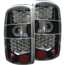 Load image into Gallery viewer, ANZO 2000-2006 Chevrolet Suburban LED Taillights Black - Main Product View