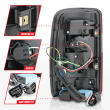 Load image into Gallery viewer, ANZO 2000-2006 Chevrolet Tahoe LED Tail Lights w/ Clear Lens Black Housing - Side View
