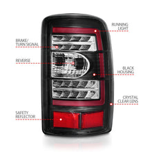 Load image into Gallery viewer, ANZO 2000-2006 Chevrolet Tahoe LED Tail Lights w/ Clear Lens Black Housing - Additional View 6