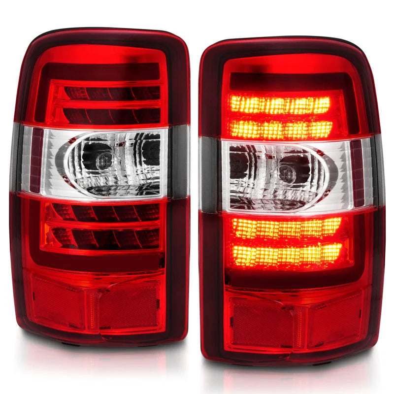 ANZO 2000-2006 Chevrolet Tahoe LED Tail Lights w/ Red Lens Chrome Housing - Additional View 5