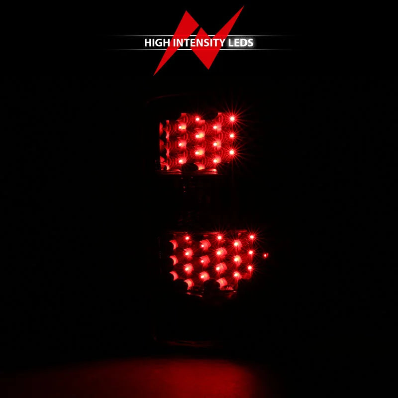 ANZO 2000-2006 Chevrolet Tahoe Led Taillights Black/Clear - Installation View