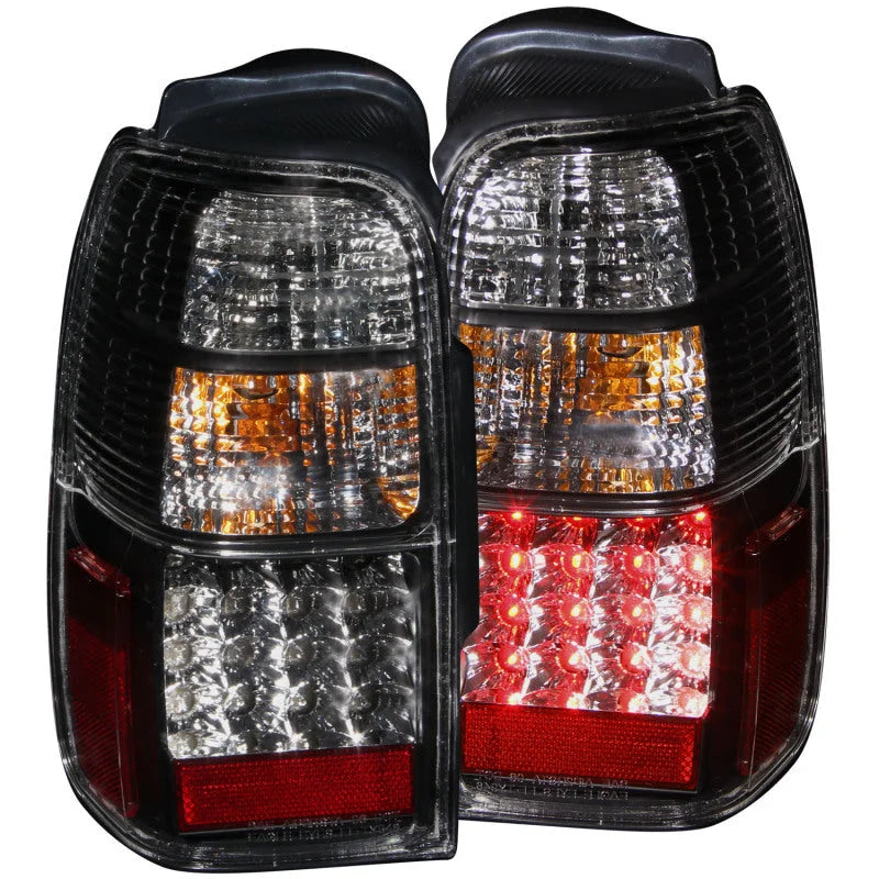 ANZO 2001-2002 Toyota 4 Runner LED Taillights Black - Side View