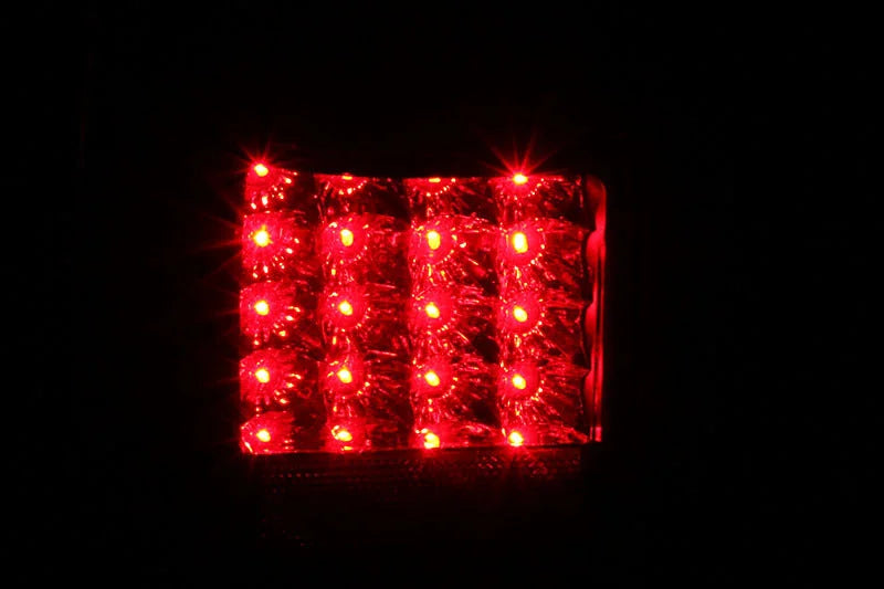 ANZO 2001-2002 Toyota 4 Runner LED Taillights Black - Back View