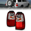 Load image into Gallery viewer, ANZO 2001-2002 Toyota 4 Runner LED Taillights Red/Clear - Side View