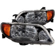 Load image into Gallery viewer, ANZO 2001-2003 Mazda Protege Crystal Headlights Black - Main Product View