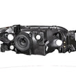 Load image into Gallery viewer, ANZO 2001-2003 Mazda Protege Crystal Headlights Black - Side View