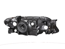 Load image into Gallery viewer, ANZO 2001-2003 Mazda Protege Crystal Headlights Black - Side View
