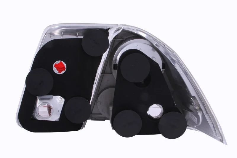 ANZO 2001-2004 Honda Civic Taillights Chrome - Side View
