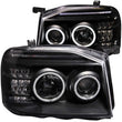 Load image into Gallery viewer, ANZO 2001-2004 Nissan Frontier Projector Headlights w/ Halo Black (CCFL) - Main Product View