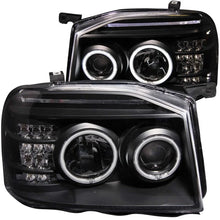 Load image into Gallery viewer, ANZO 2001-2004 Nissan Frontier Projector Headlights w/ Halo Black (CCFL) - Main Product View