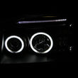 Load image into Gallery viewer, ANZO 2001-2004 Nissan Frontier Projector Headlights w/ Halo Black (CCFL) - Side View