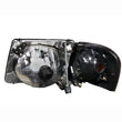 Load image into Gallery viewer, ANZO 2001-2005 Ford Explorer Crystal Headlights Black - Side View