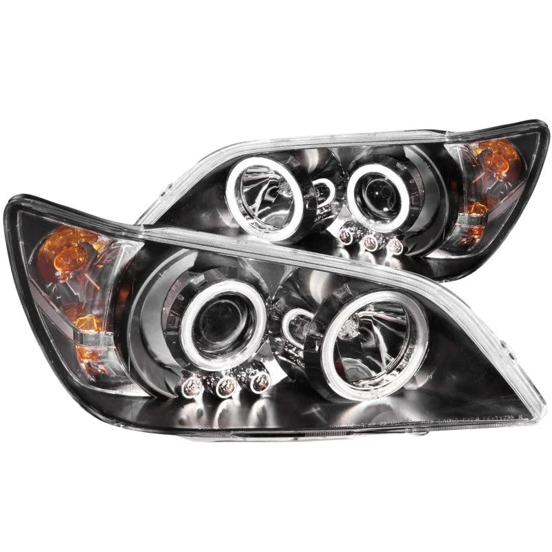 ANZO 2001-2005 Lexus Is300 Projector Headlights w/ Halo Black - Main Product View