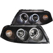 Load image into Gallery viewer, ANZO 2001-2005 Volkswagen Passat Projector Headlights w/ Halo Black - Main Product View