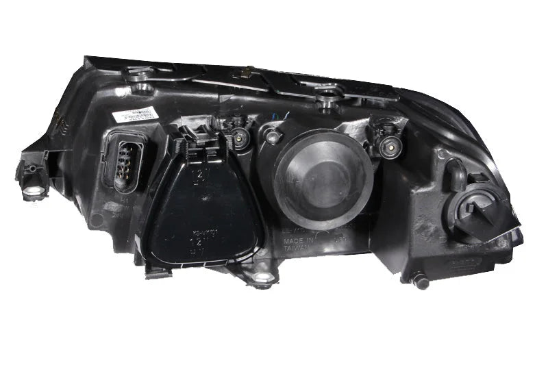 ANZO 2001-2005 Volkswagen Passat Projector Headlights w/ Halo Black - Detail View