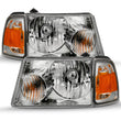 Load image into Gallery viewer, ANZO 2001-2011 Ford Ranger Crystal Headlight Chrome w/Corner Lights (OE Replacement) - Back View