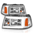 Load image into Gallery viewer, ANZO 2001-2011 Ford Ranger Crystal Headlights w/ Light Bar Chrome Housing - Installation View