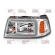 Load image into Gallery viewer, ANZO 2001-2011 Ford Ranger Crystal Headlights w/ Light Bar Chrome Housing - Additional View 5