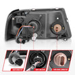 Load image into Gallery viewer, ANZO 2001-2011 Ford Ranger Crystal Headlights w/ Light Bar Chrome Housing - Additional View 6
