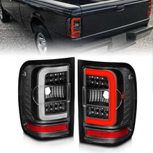 Load image into Gallery viewer, ANZO 2001-2011 Ford  Ranger LED Tail Lights w/ Light Bar Black Housing Clear Lens - Main Product View