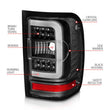 Load image into Gallery viewer, ANZO 2001-2011 Ford  Ranger LED Tail Lights w/ Light Bar Black Housing Clear Lens - Installation View