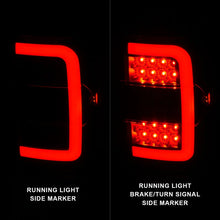 Load image into Gallery viewer, ANZO 2001-2011 Ford  Ranger LED Tail Lights w/ Light Bar Black Housing Clear Lens - Additional View 5