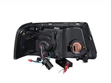 Load image into Gallery viewer, ANZO 2001-2011 Ford Ranger Projector Headlights w/ Halo Black (CCFL) 1 pc - Back View