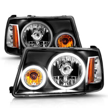 Load image into Gallery viewer, ANZO 2001-2011 Ford Ranger Projector Headlights w/ Halo Black (CCFL) 1 pc - Additional View 8
